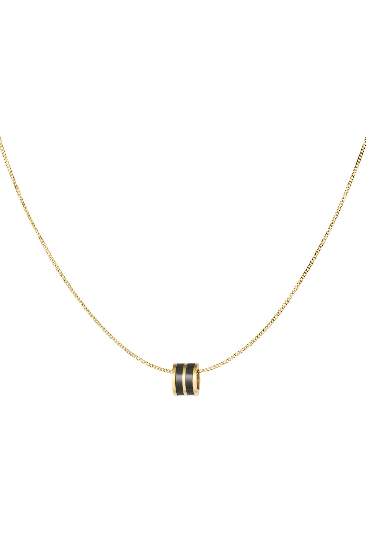 Ketting "Zwarte Cilinder", Goud