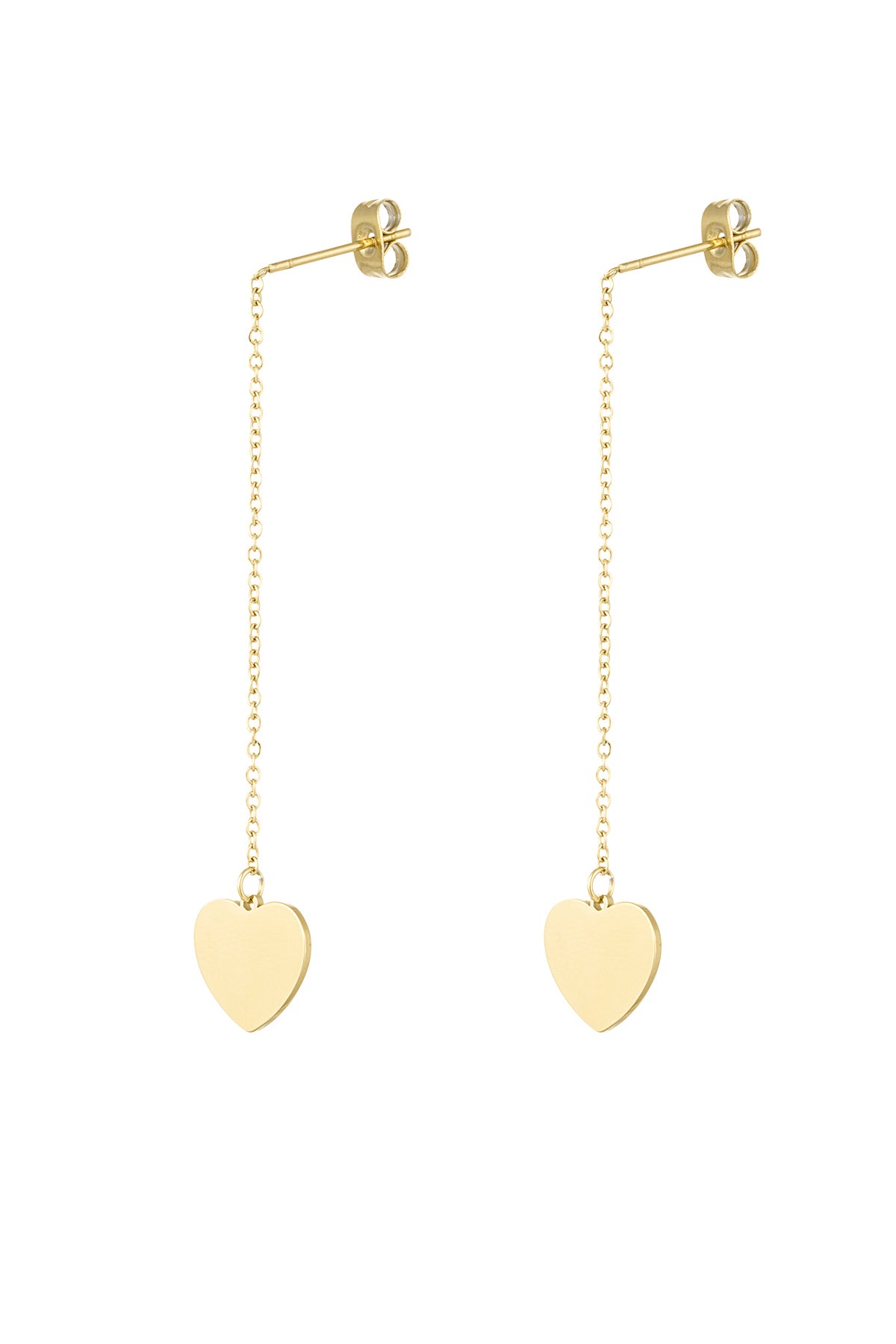 Oorbellen "Hart", Goud