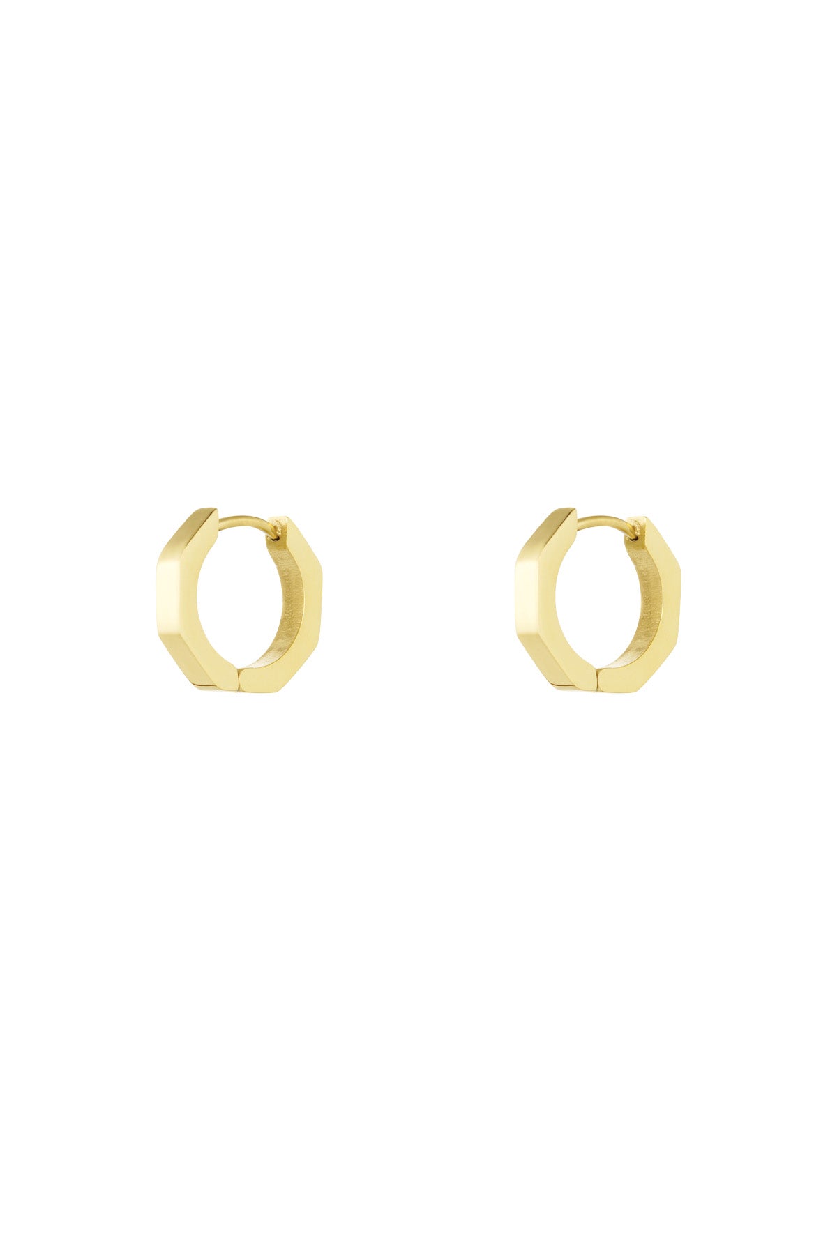 Earrings "Angular", Gold