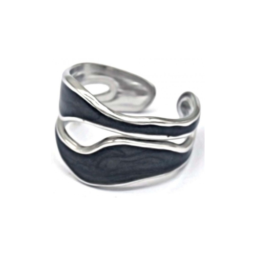 Ring "2 golven", Zilver