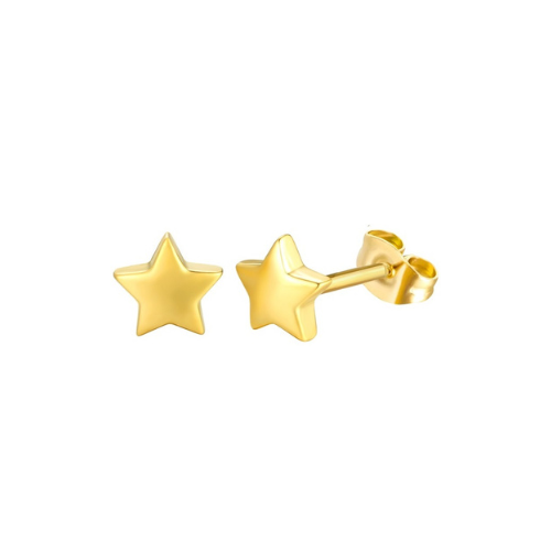 Oorbellen "Ster", Goud
