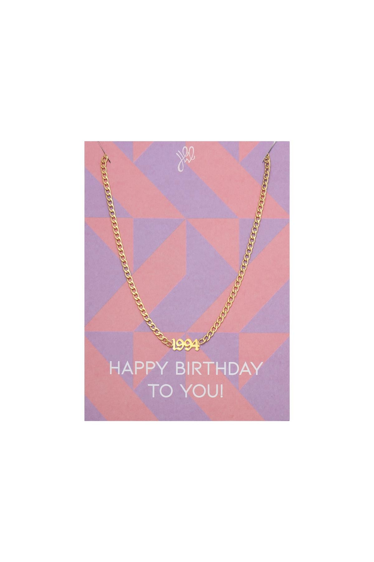 Ketting "Jaar" - 1994 - (HBTY), Goud