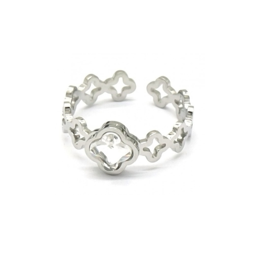 Ring "Klavers", Zilver