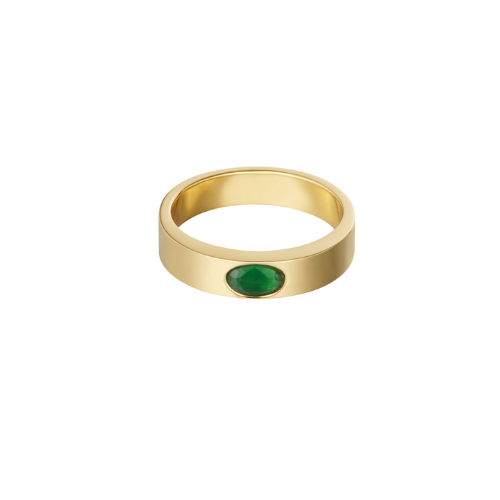 Ring "Groen Oogje", Goud