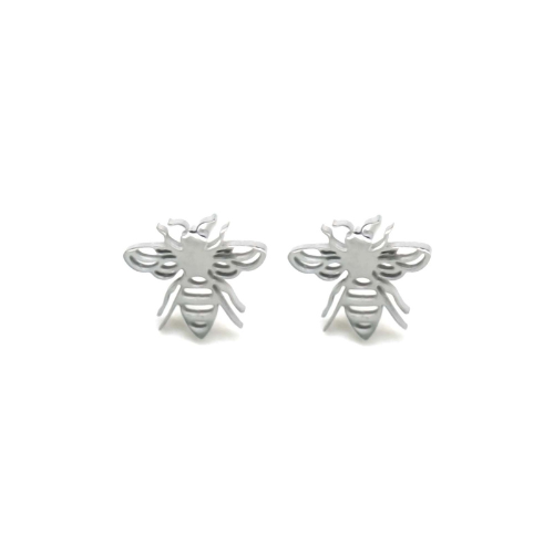 Oorbellen "Bij", Zilver
