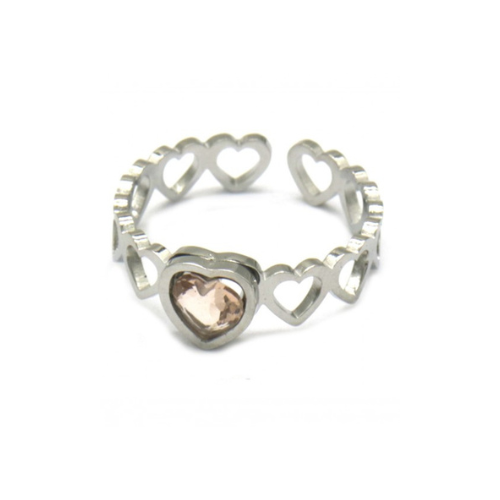 Ring "Harten", Zilver