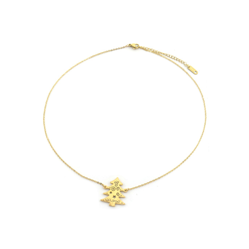 Ketting "Kleine Kerstboom", Goud