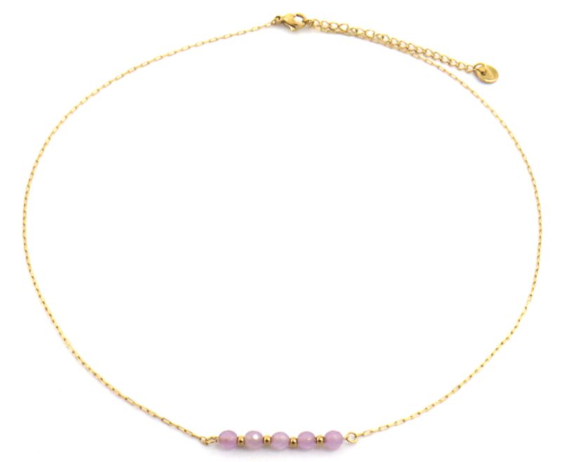 Ketting "Amethist", Goud