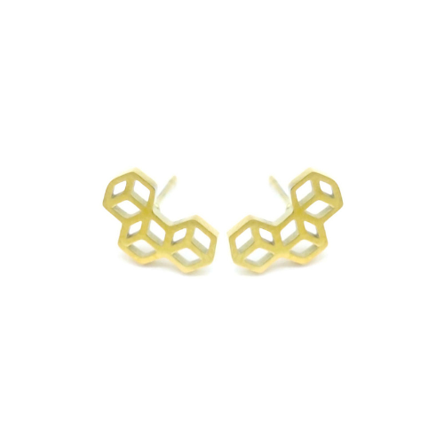 Oorbellen "Geometry", Goud
