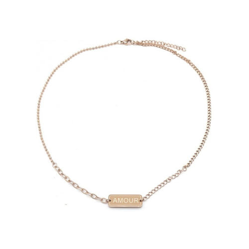 Ketting "AMOUR", Roségoud
