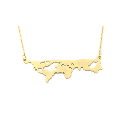 Ketting "Kaart", Goud