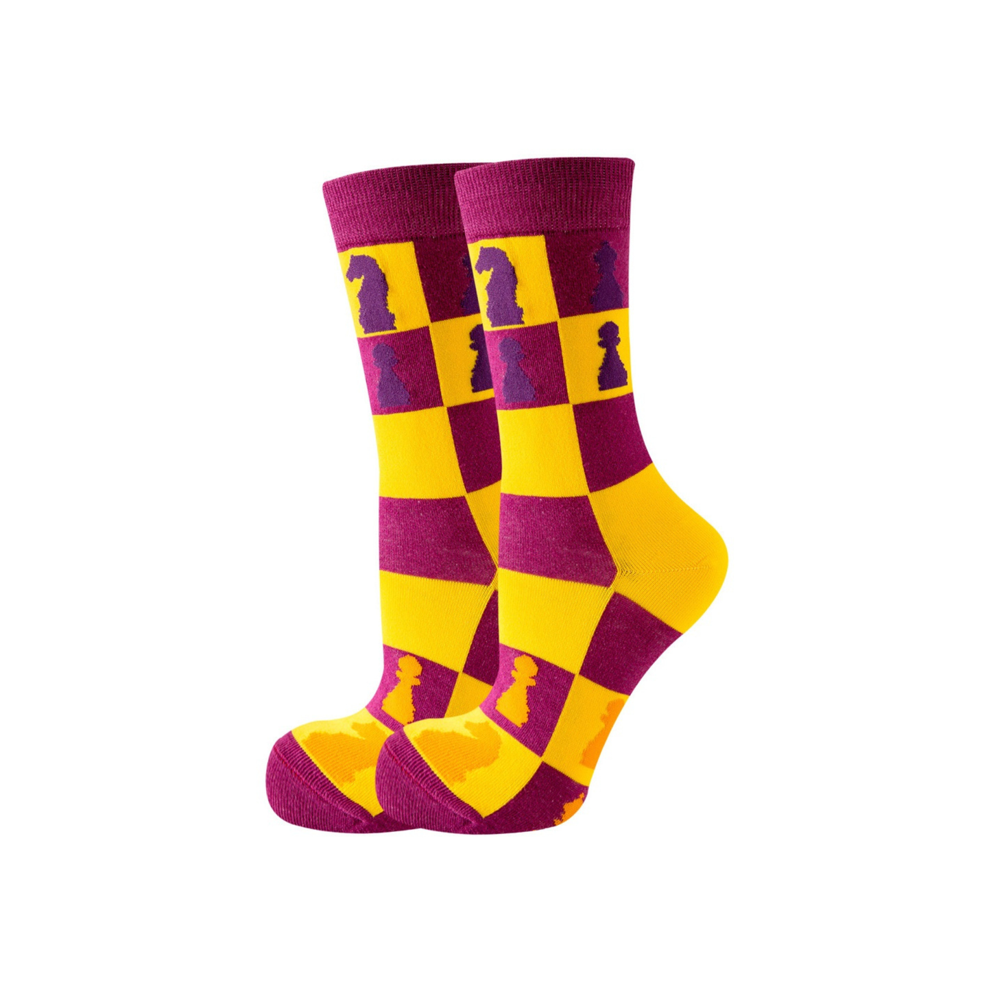 2246-069 Para skarpetek rozmiar 36-40 Szachy