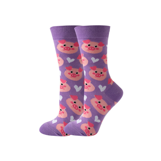 2512-033 Pair of Socks Size 36-40 Pigs