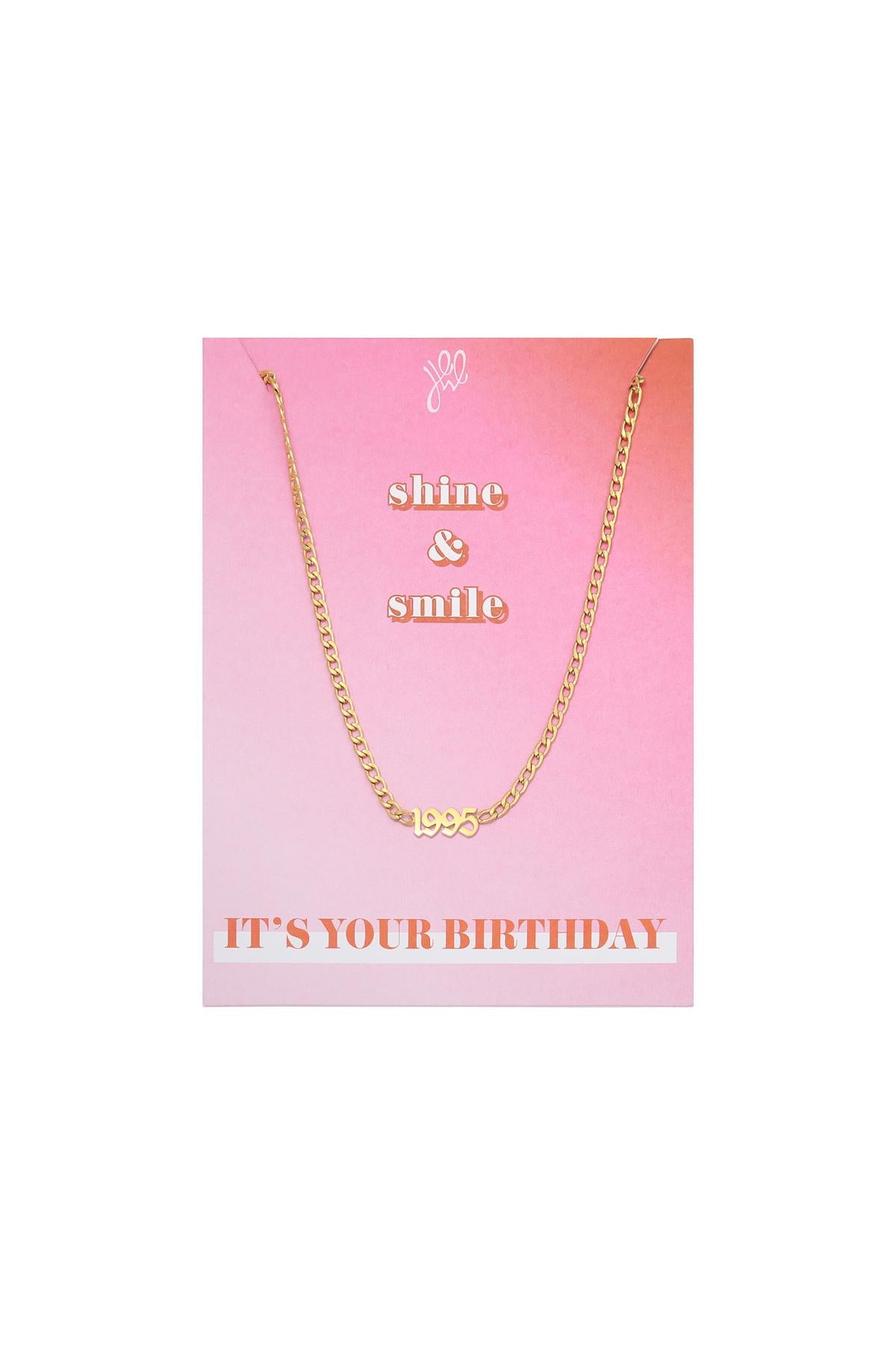 Necklace "Year" - 1995 -, Gold