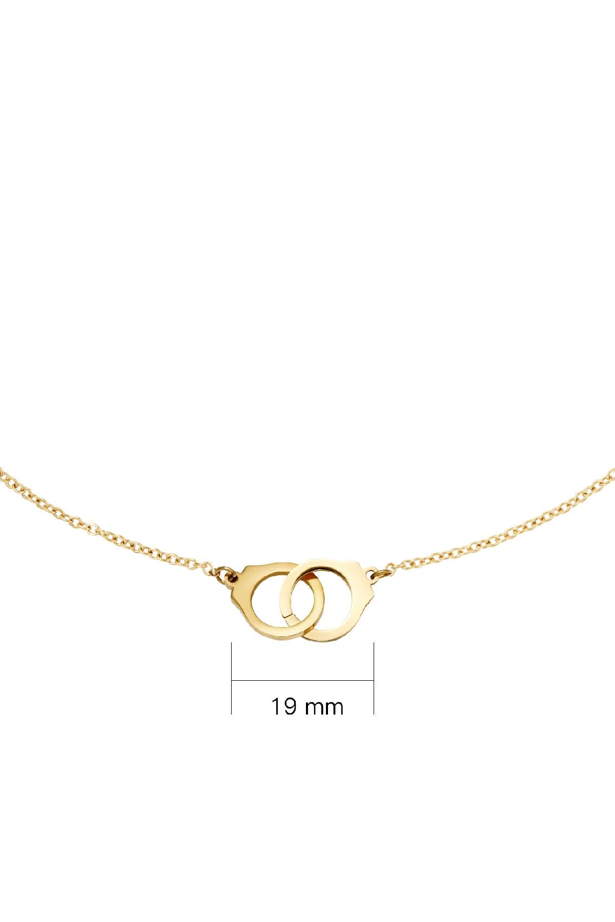 Necklace "Handcuff", Gold