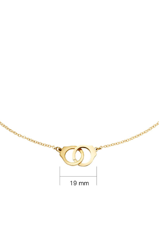 Necklace "Handcuff", Gold