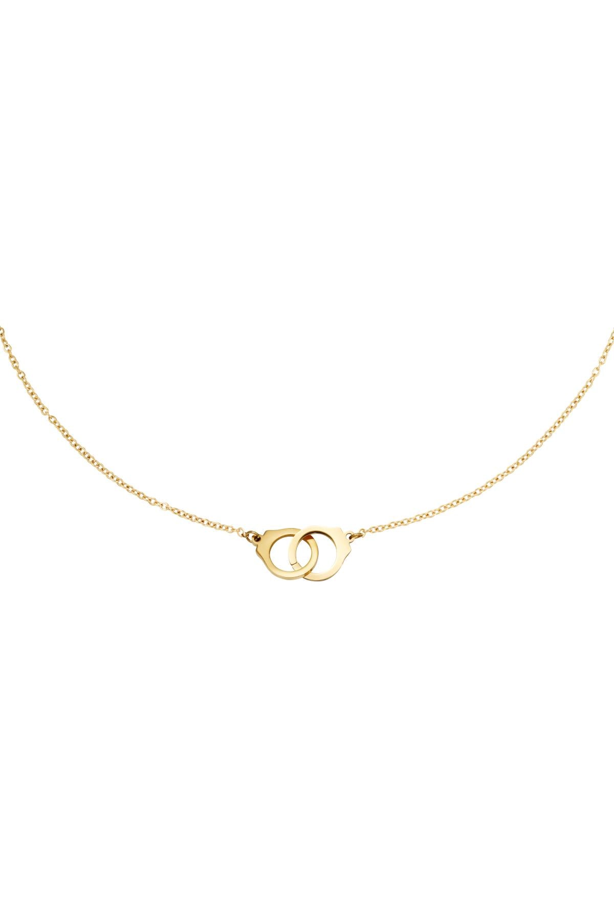 Necklace "Handcuff", Gold