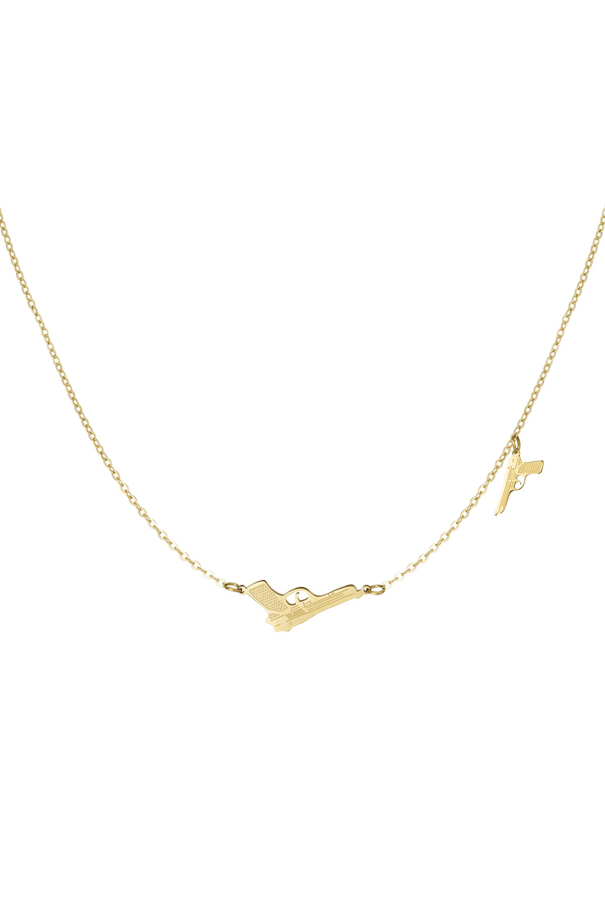 Halsketting "Vuurwapens", Goud