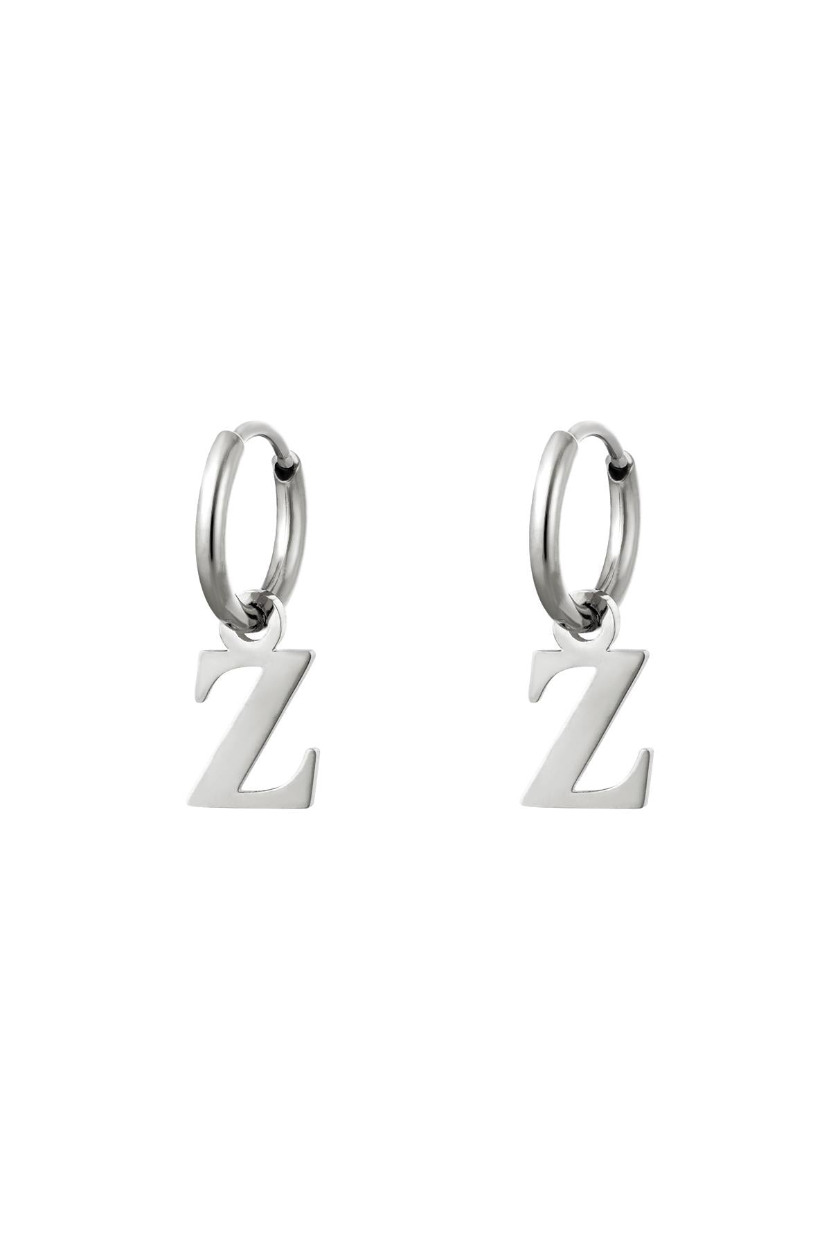 Oorbellen Initialen "Z" zilver
