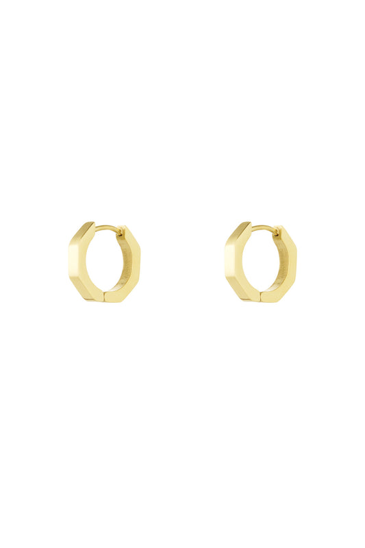 Oorbellen "Angular", Goud