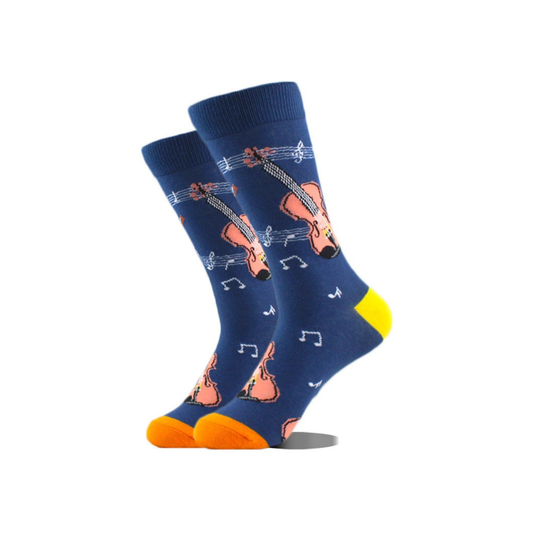 2607-018 Pair of Socks Size 38-42 Violin