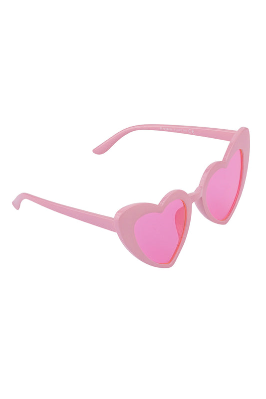 !!! Lekkie przebarwienia!!! * Okulary przeciwsłoneczne „Love in the Air”, różowe