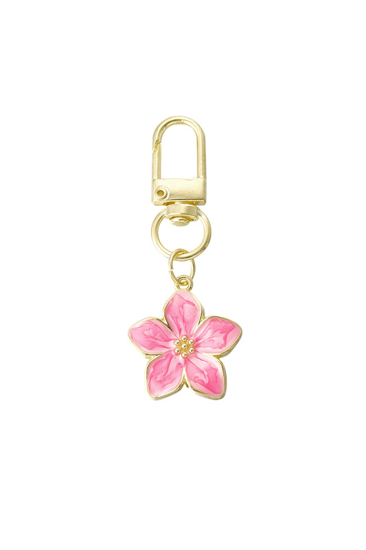 Keychain "Flower", Pink