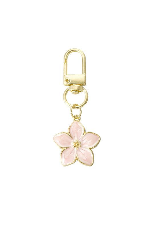 Keychain "Flower",  Baby pink
