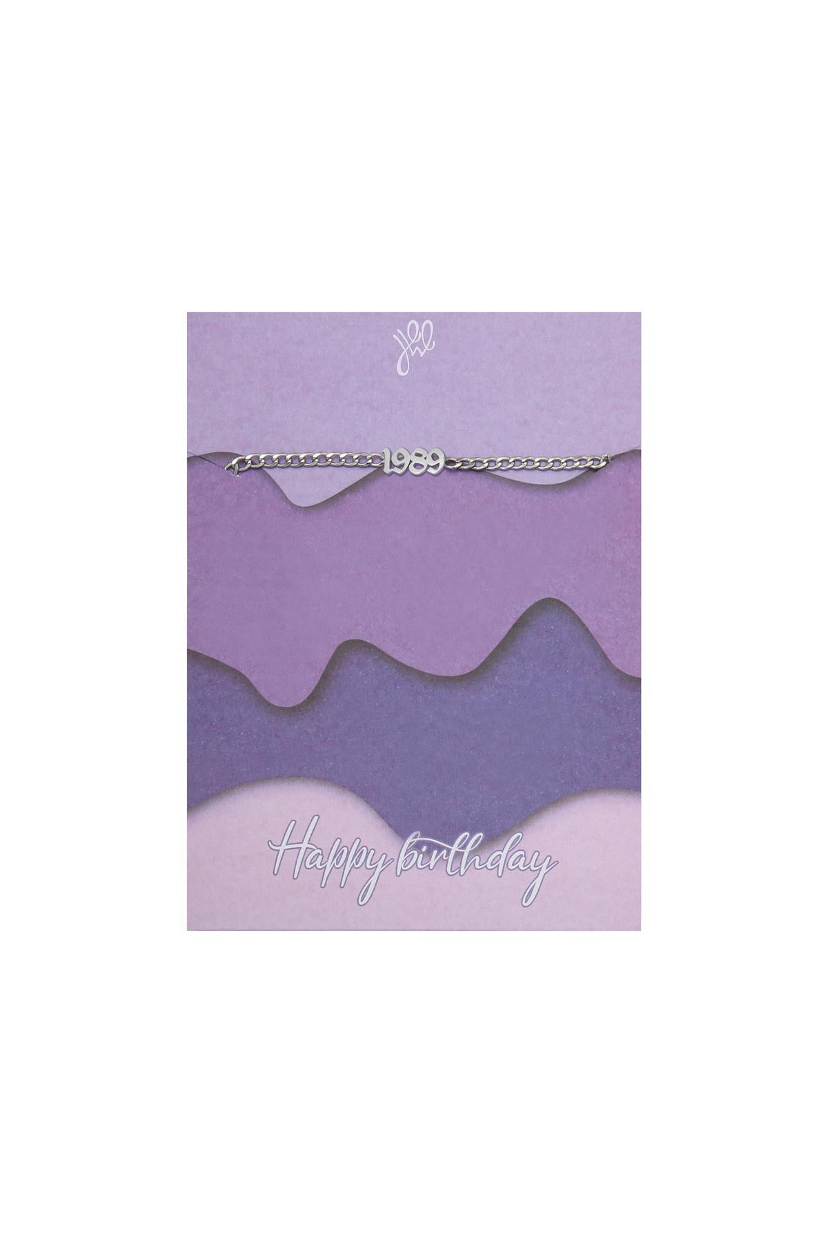 Armband "Jaar" - 1989 -, Zilver