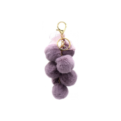 Keychain "Fluffy Grapes", Purple