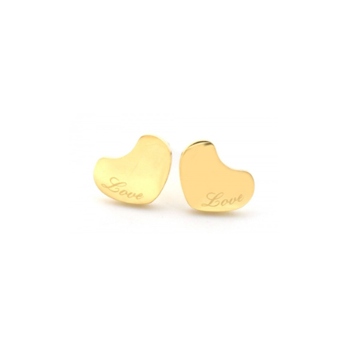 Earrings "Hearts - Love", Gold