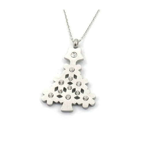 Ketting 'Grote Kerstboom', Zilver