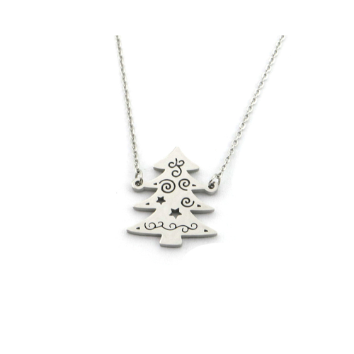 Ketting "Kleine Kerstboom", Zilver