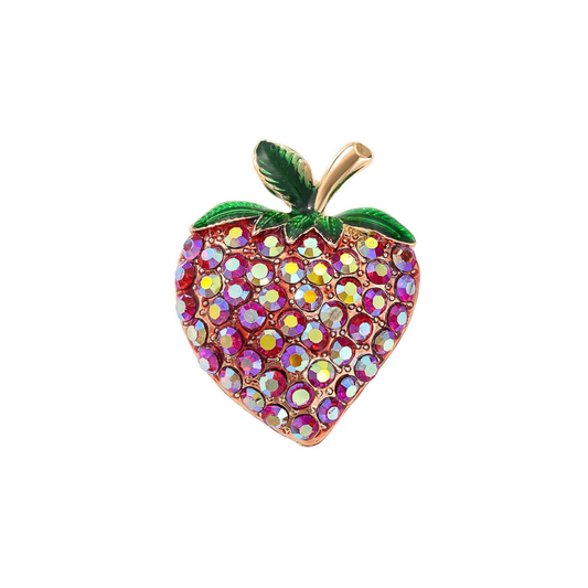 Brooch "Strawberry", 4.0cm