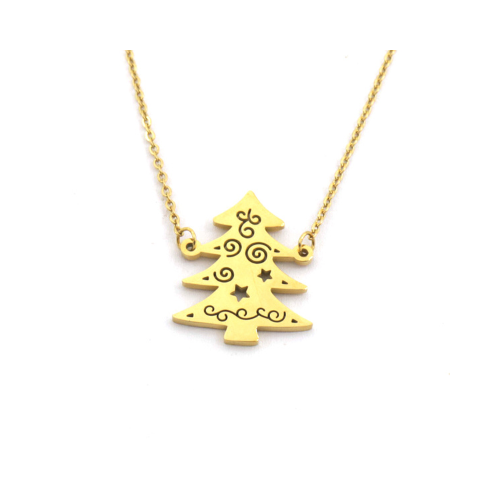 Ketting "Kleine Kerstboom", Goud