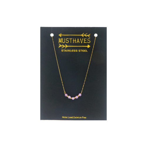 Necklace "Amethyst", Gold