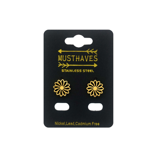 Earrings "Flowers", Gold