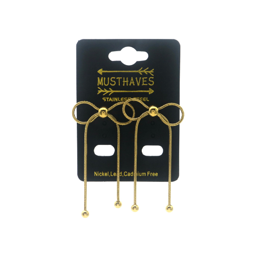 Earrings "Bows", Gold